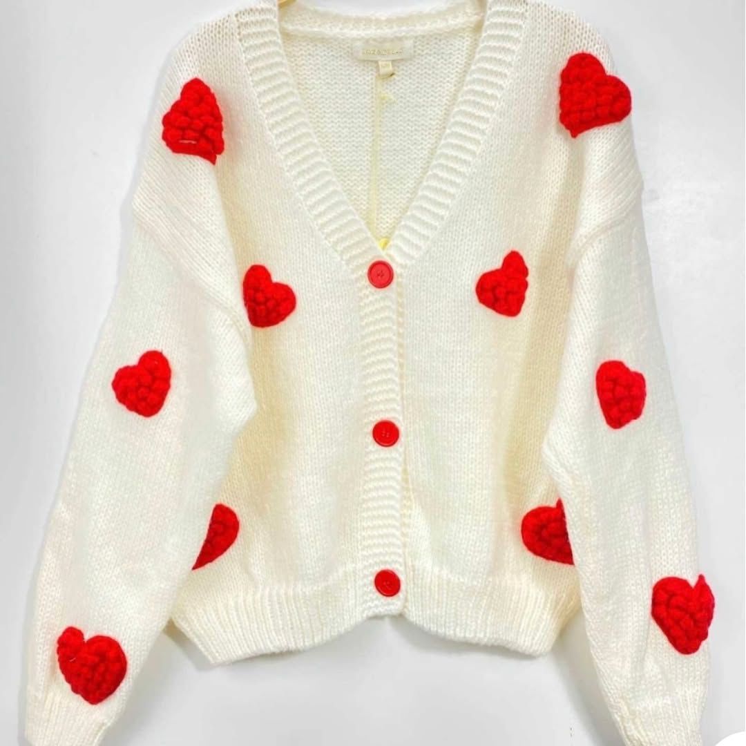 Cozy Heart Knit Cardigan